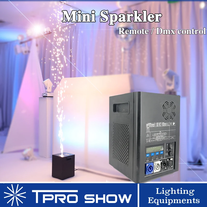 

Cold Spark Fireworks Fountain Pyrotechnics Machine 400W Dmx Remote Control Sparkler Projector for Wedding Stage Ti Powder Need