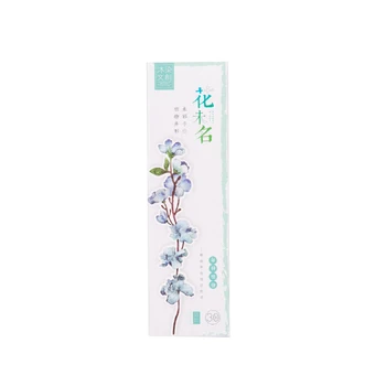 

30 Pcs/box New Plants Flower paper bookmark stationery bookmarks book holder message card school supplies