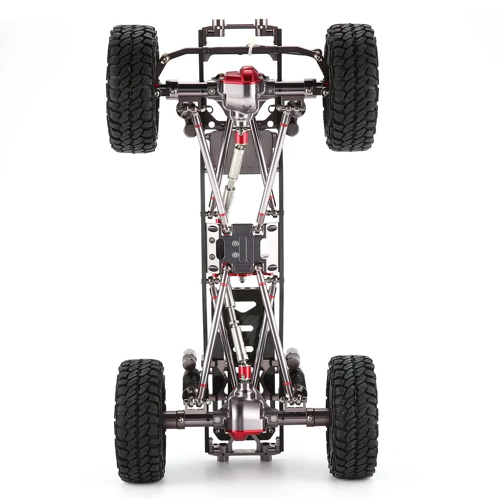 CNC Алюминий металла и углеродная рамка Корпус для 1/10 RC автомобили осевые SCX10 шасси