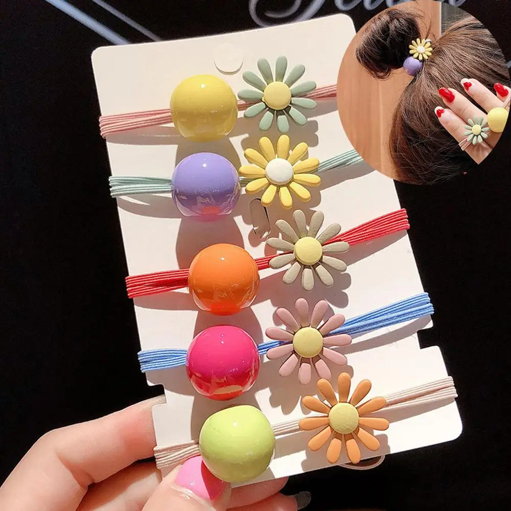 

Women Girls Kids Hair Band Ties Rope Ring Elastic Hairband Ponytail Holder