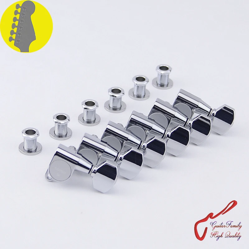 Оригинальные Подлинная 6 в линии GOTOH SG360 07 гитары ключи для настройки (хром)