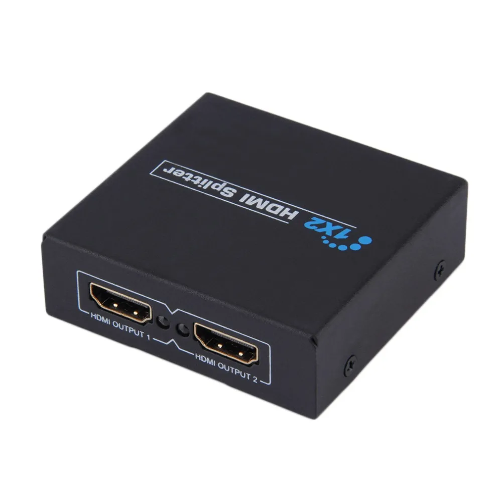 2 port hdmi splitter 1 in 2 out HD 3D video cable TV monitor split screen 1