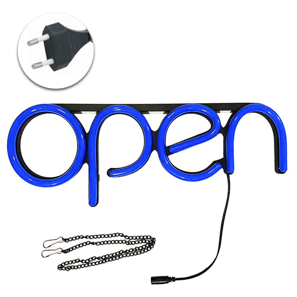 

Hanging Chain Visual Artwork Bar Open Restaurant Wall Decorative Ultra Bright Led Neon Light Window Displaying Sign Lamp Store