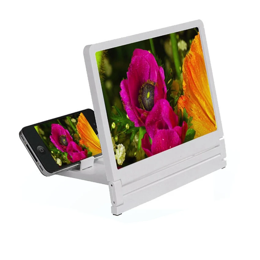 

New Arrival 3X Portable Mobile Phone Screen Magnifier Lens HD Expander Enlarge Magnifying Glas with Holder Stand for TV Watching
