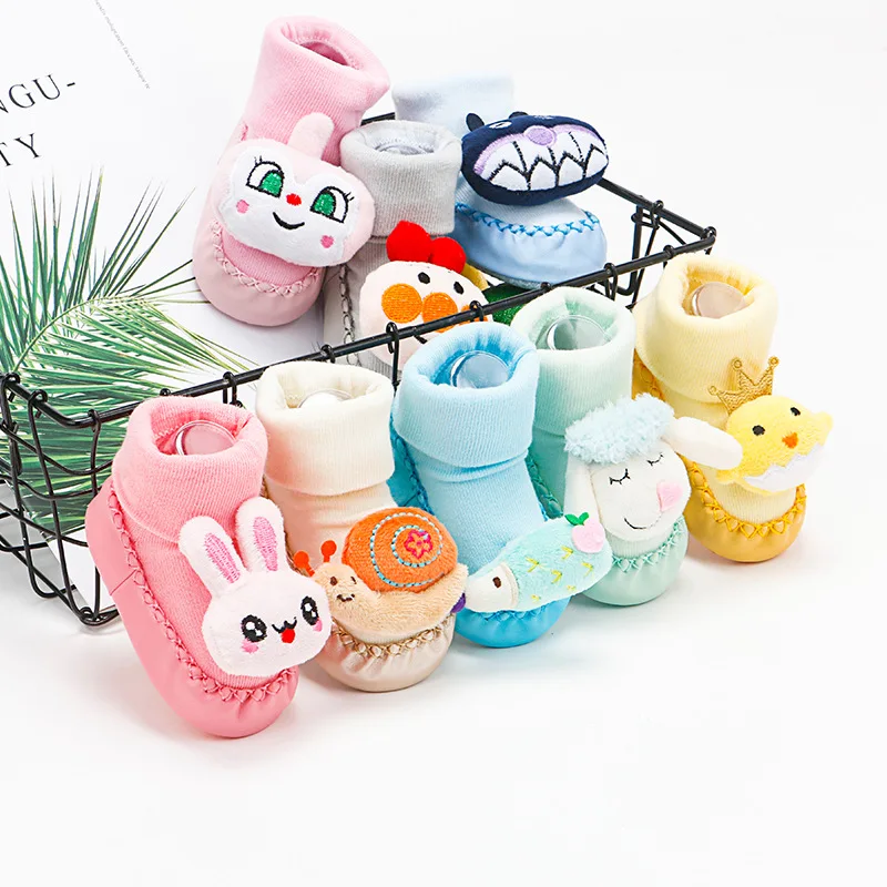 

girls boys Baby socks Animal baby outdoor shoes kids walking sock children kid's gift 0-18M thress size