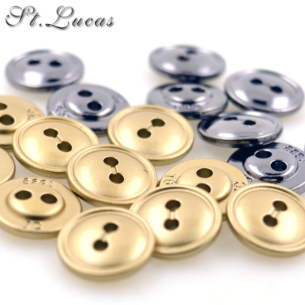 

New arrived High quality 10pcs/lot small metal sewing button zinc alloy gold black color used for shirt garment accessories