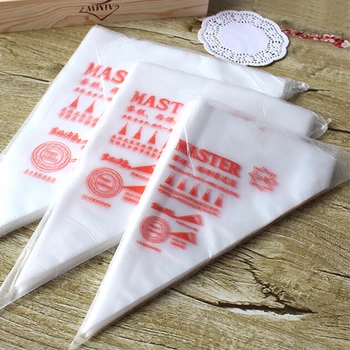 

XINYUN 100pcs Disposable Piping Bag Pastry Bag Icing Piping Cake Cupcake Decorating Tools/Bags Cake Tools