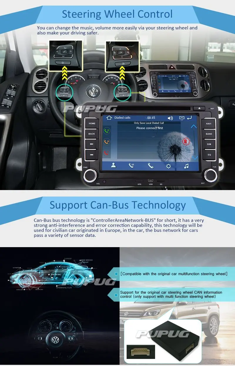 Excellent EinCar Double Din Car Stereo GPS Navigation 7