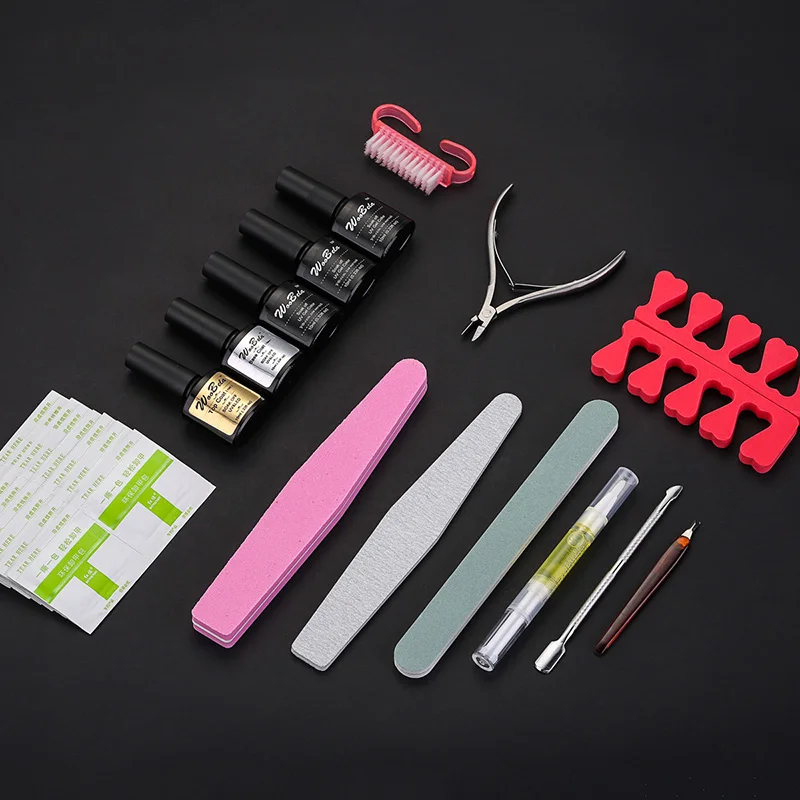 

Professional Nail Art Tools Manicure Set without Nail Lamp UV Gel Colors LED Nail Gel Polish Set