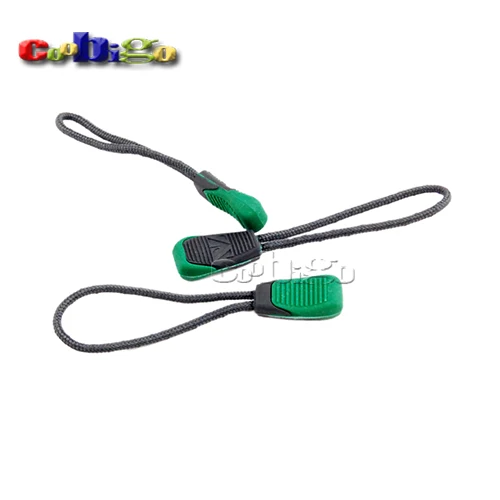 

10pcs Pack 60*10mm Plastic Zipper Pull With Strap For Backpack Gym Suit Garment Accessories #FLC310