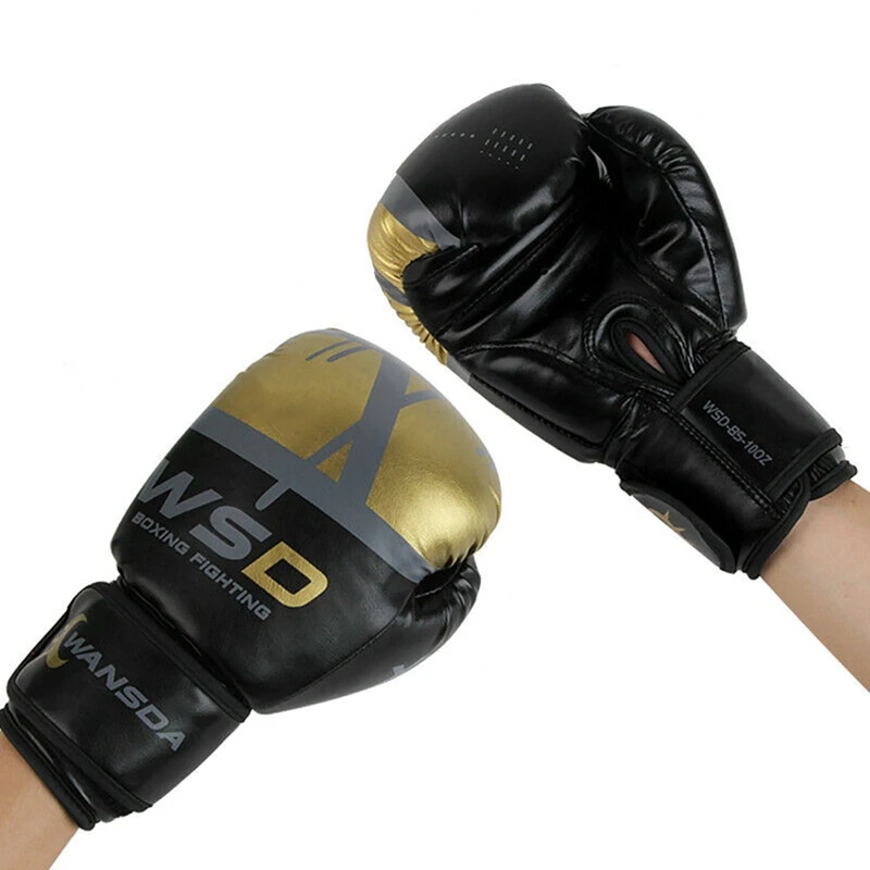Защитные перчатки из искусственной кожи для женщин и мужчин, спортивные боксерские перчатки унисекс для рук, защита для взрослых, боксерские перчатки, рукавицы