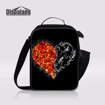 

Dispalang Personalized Heart Printing Cooler Bag Kids Thermal Lunch Bags For Girls Lunch Carry Box Food Container Picnic Bags