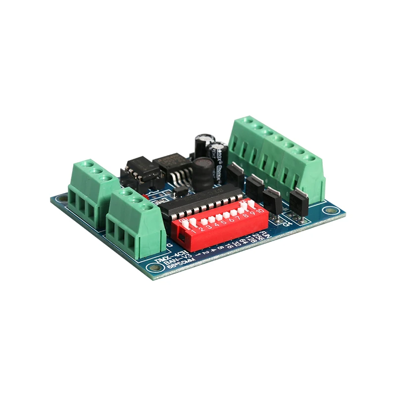 DC5 24V RGBW 4 CH выход DMX512 стандартная Плата декодера satandard DMX адресный декодер для 5050
