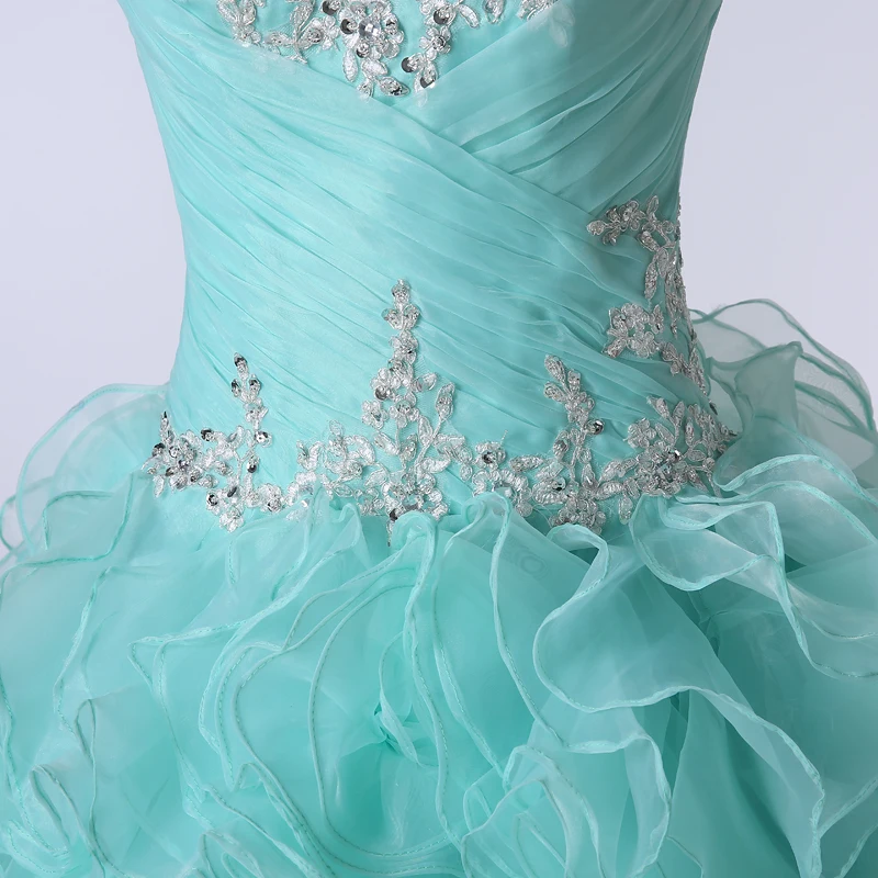 ANGELSBRIDEP Синий Пышное Платье Кружева Аппликация из бисера vestido Quinceanera 15 дебютантка платья Бальные платья
