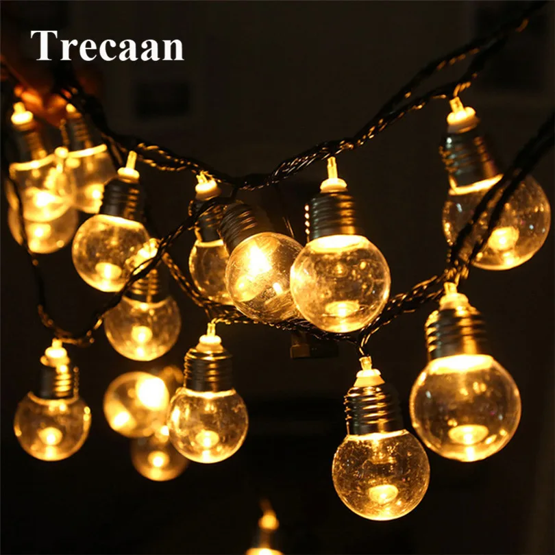 Trecaan Outdoor Solar 10pcs 20pcs 30pcs Globe Ball LED Fairy String Light Garland Christmas Wedding Party Garden Patio Light Trecaan Outdoor Solar 10pcs 20pcs 30pcs Globe Ball LED Fairy String Light Garland Christmas Wedding Party Garden Patio Light