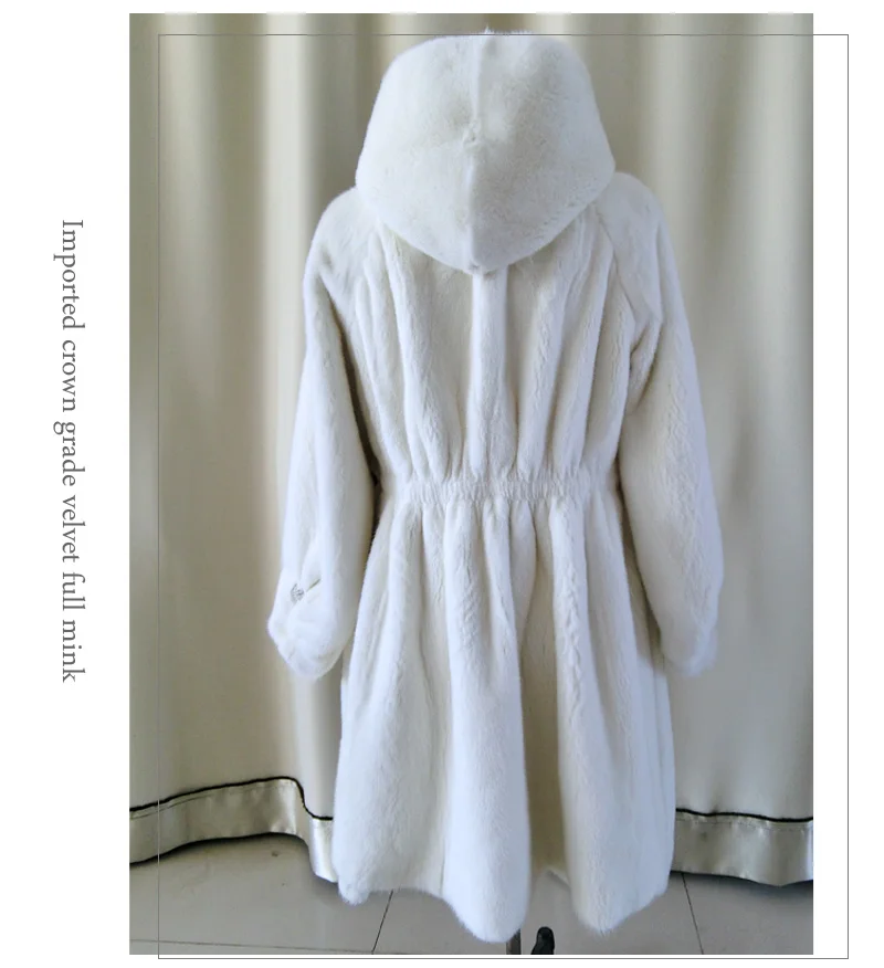 Realfurfashion меховое пальто натуральный мех с меховым капюшоном юбка swingWomensTops и BlousesForWomenWinter2019 высокое качество