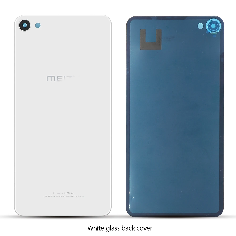 Для meizu U20 задняя Стекло задняя дверь Корпус Замена для meizu U20 Батарея крышку с наклейкой клей - Цвет: Белый