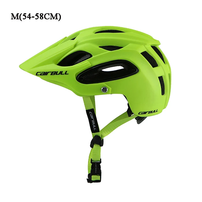Cairbull велосипедный шлем Casco Ciclismo PC+ взрывоупорный велосипедный велосипед Регулируемый козырек горный шлем для мужчин и женщин Безопасность MTB шлем Vtt M L - Цвет: Зеленый
