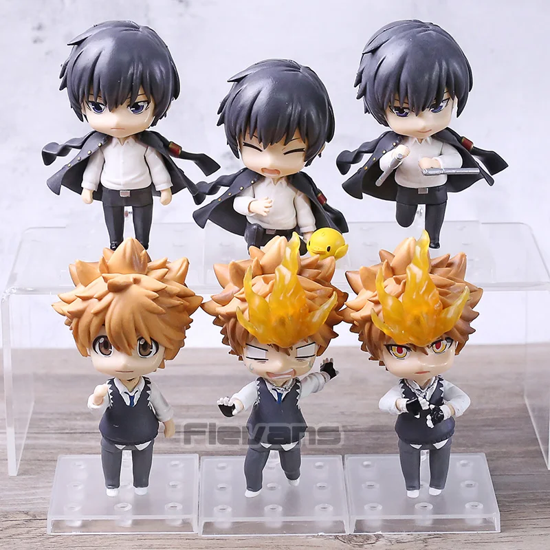 Аниме мультфильм Hitman Reborn Sawada Tsunayoshi кёя Хибари ПВХ Фигурки игрушки 3 шт./компл. |