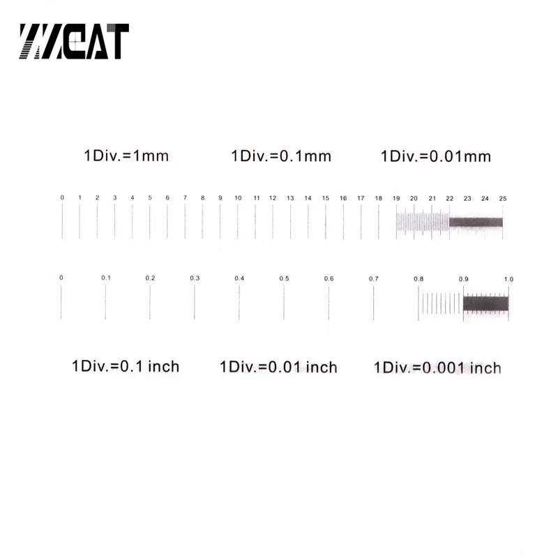 945 Многофункциональный Высокоточный оптический микроскоп Graticule Линейка-микрометр для микроскопа