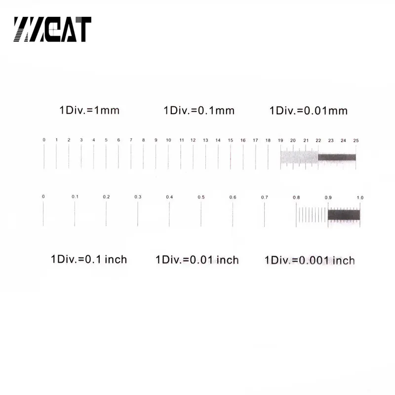 

945 Multifunctional High Accuracy Graticule Optical Microscope Reticle Ruler Micrometer for Microscope