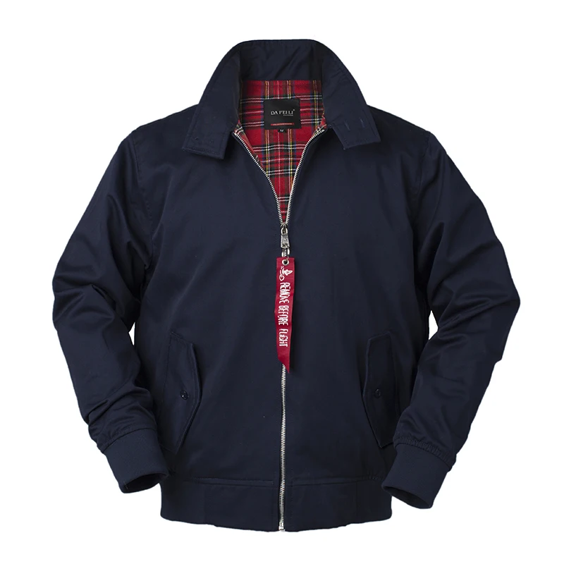 2018 Autumn harrington vintage windbreaker bomber jacket men european style military plus size cott