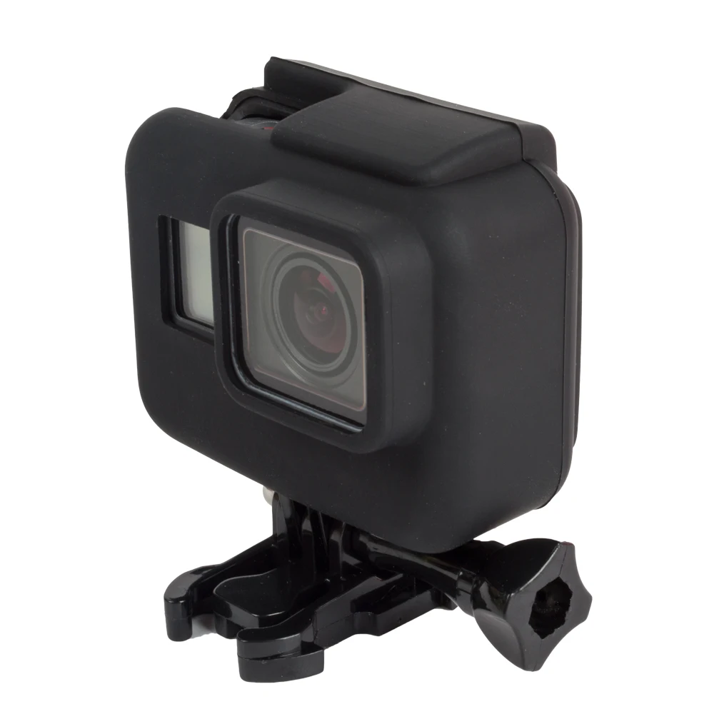 TELESIN Black Soft Silicone Case Housing Protective Rubber Shell Cover Skin Wrap for GoPro Hero 5 Hero 6 Camera in Frame Case TELESIN Black Soft Silicone Case Housing Protective Rubber Shell Cover Skin Wrap for GoPro Hero 5 Hero 6 Camera in Frame Case
