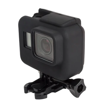 

TELESIN Black Soft Silicone Case Housing Protective Rubber Shell Cover Skin Wrap for GoPro Hero 5 Hero 6 Camera in Frame Case