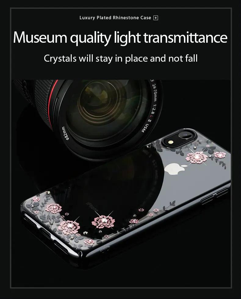 KINGXBAR for iPhone XR Cover Gorgeous Case for iPhone XR Case Luxury for Apple iPhoneXR Coque Crystals 2018 New Stylish 6.1      (11)