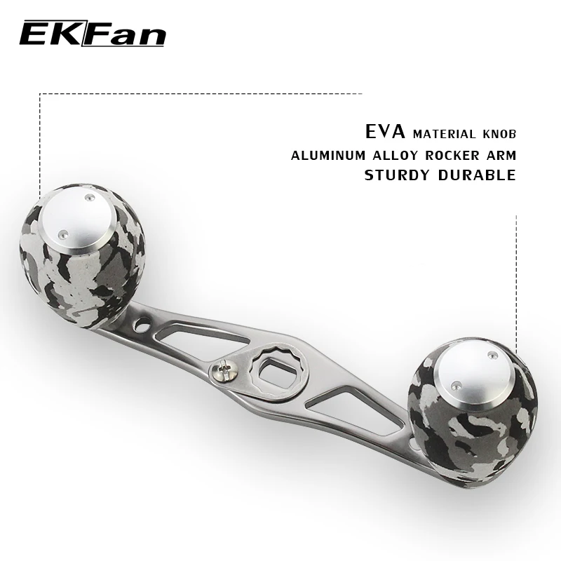 EKFan нержавеющая сталь Рыболовная катушка ручка EVA ручки для baitcasing Рыболовная катушка коромысло Катушка для спиннинга ручка аксессуары