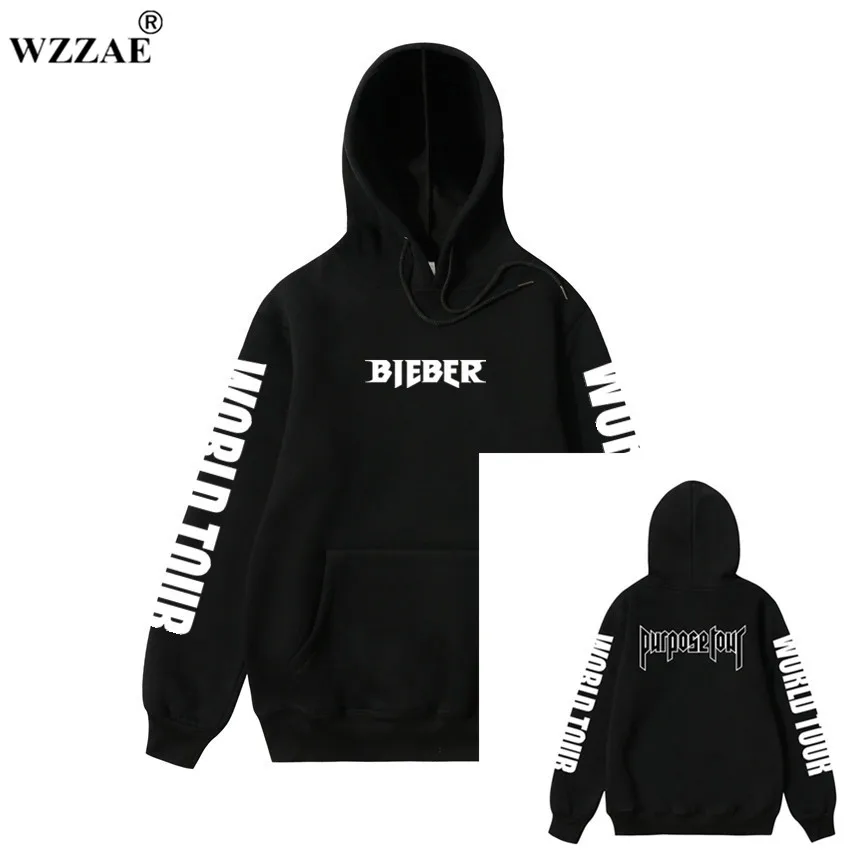 Justin Bieber Purpose Tour Hoodies 2018 Men's Hoodie and Sweatshirt Hip Hop Hoodie for Men's Clothing Justin Bieber Purpose