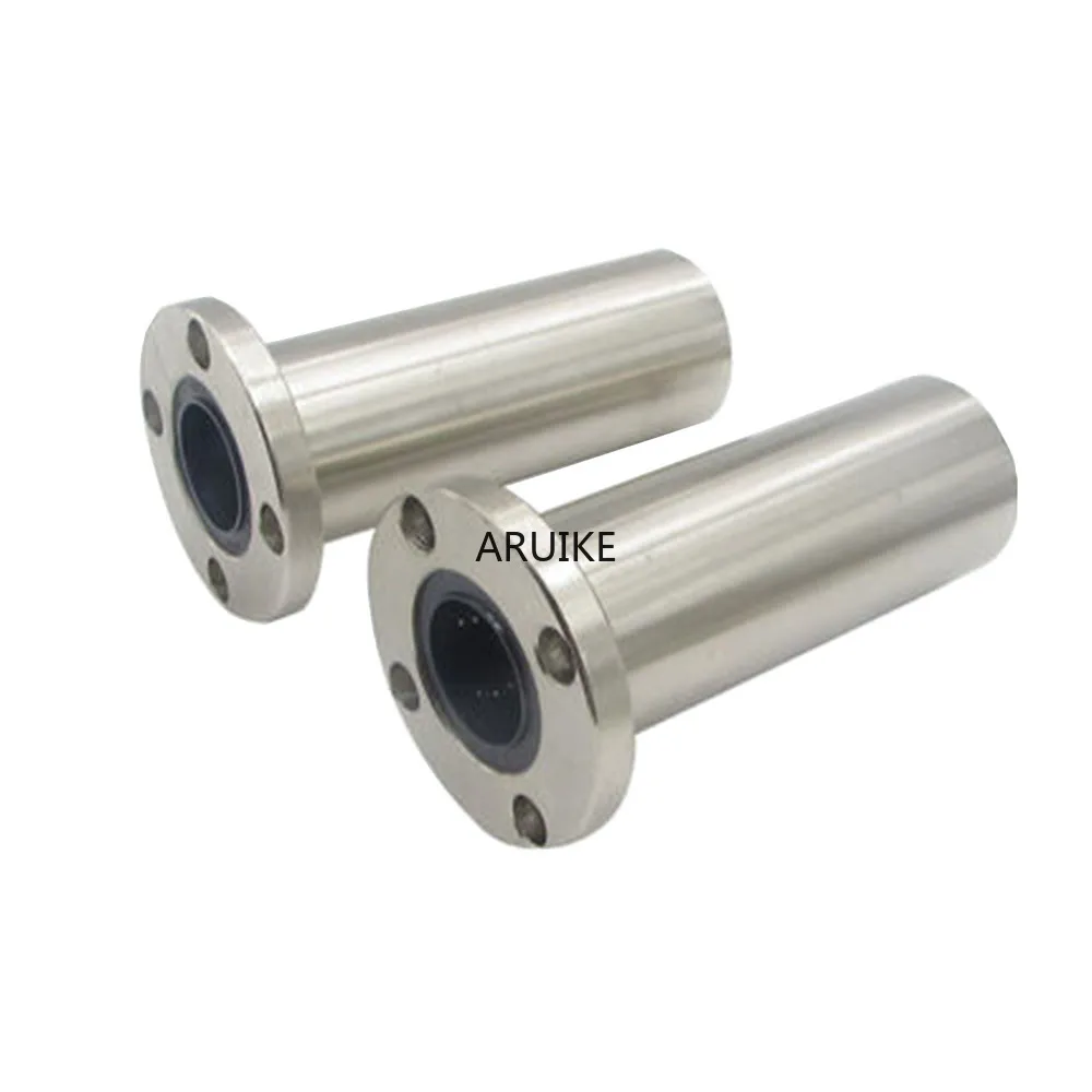 

1PCS 6mm/8mm/10mm/12mm LMF6LUU/LMF8LUU/LMF10LUU LMF Long Type Series Round Flange Coupling Linear Motion Bearing For Rod shaft