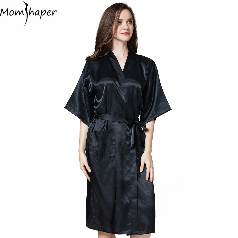 Robe Bathrobe women Kimono bridesmaid robes Pajamas Silk gowns women's
