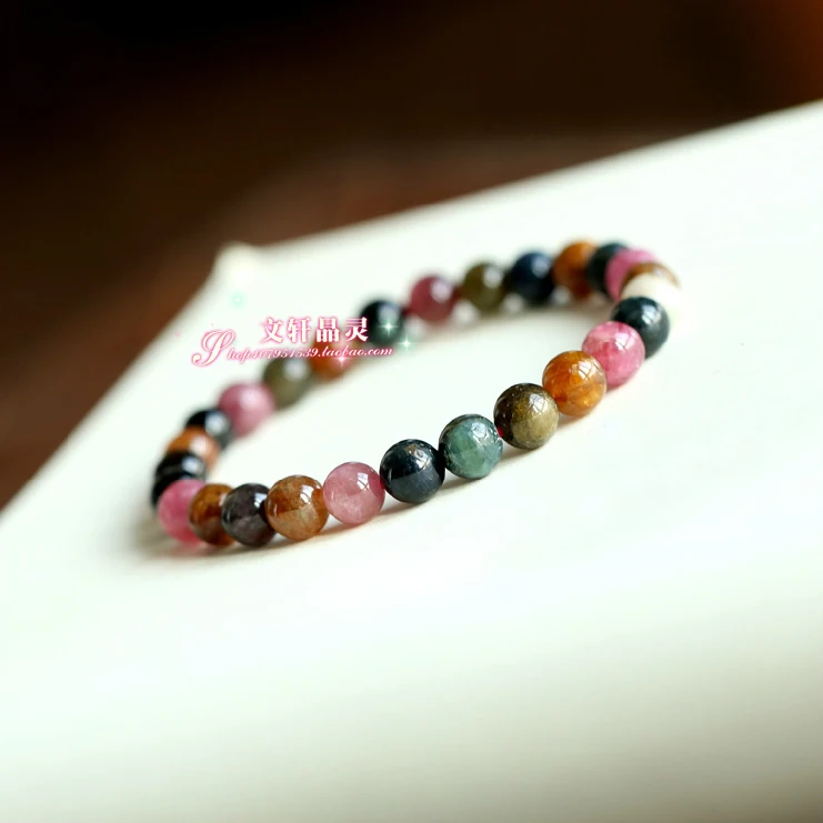 

Natural tourmaline bracelet blue tourmaline belt Women