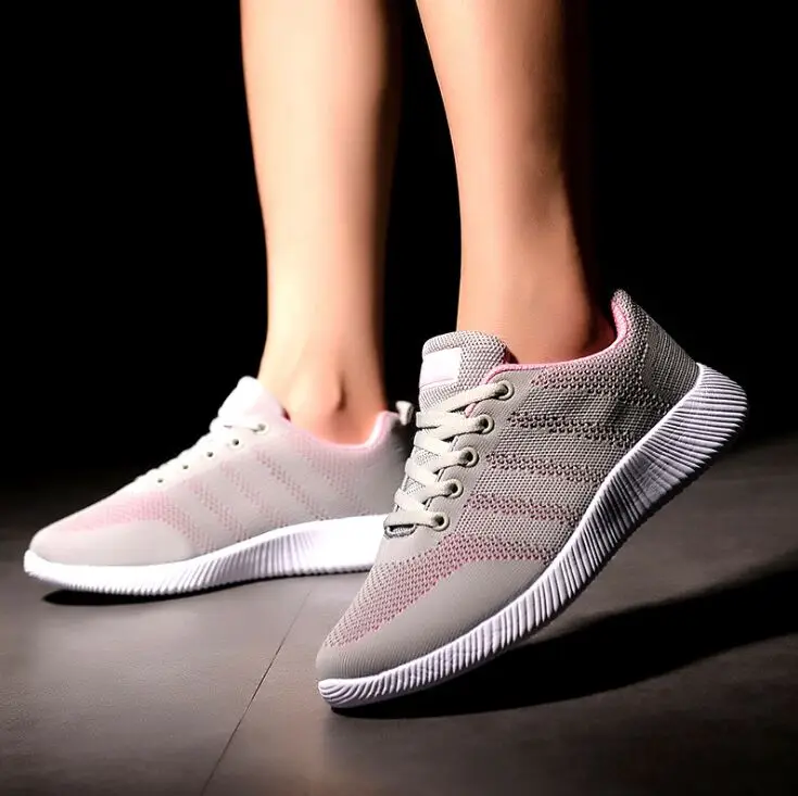 Хорошо новинка 2020 дышащая сетчатая ткань повседневная спортивная женская обувь