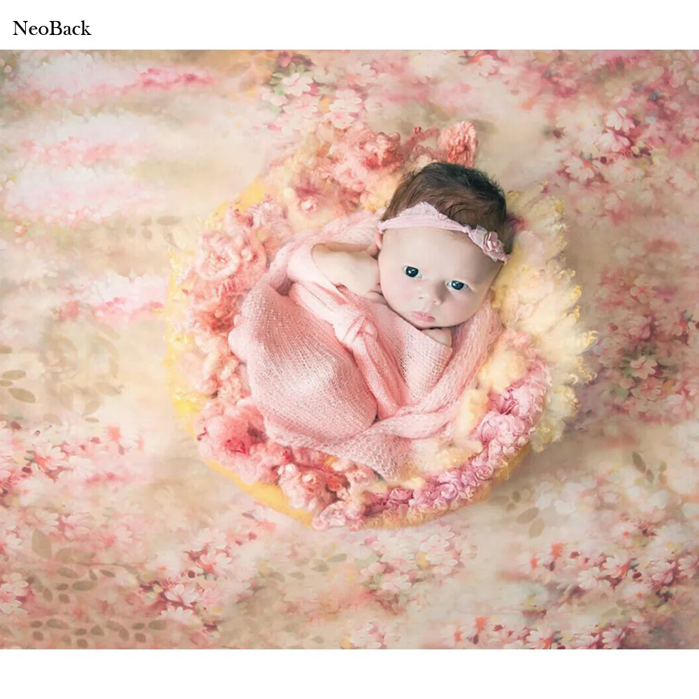 NeoBack моющаяся высококачественная ткань для малышей, с цветочным узором фотография Фон Фэнтези Цветочные фотостудии реквизит TP1326
