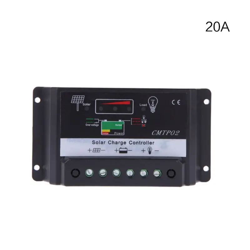 5A/10A/15A/20A/30A 12/24V Солнечный контроллер зарядки панели Батарея Регулятор автоматического переключения