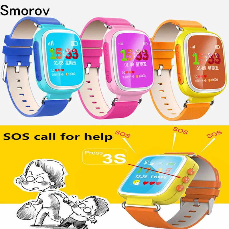 smart watch Q80 SOS Call Location Device watches GPS Tracker for kids