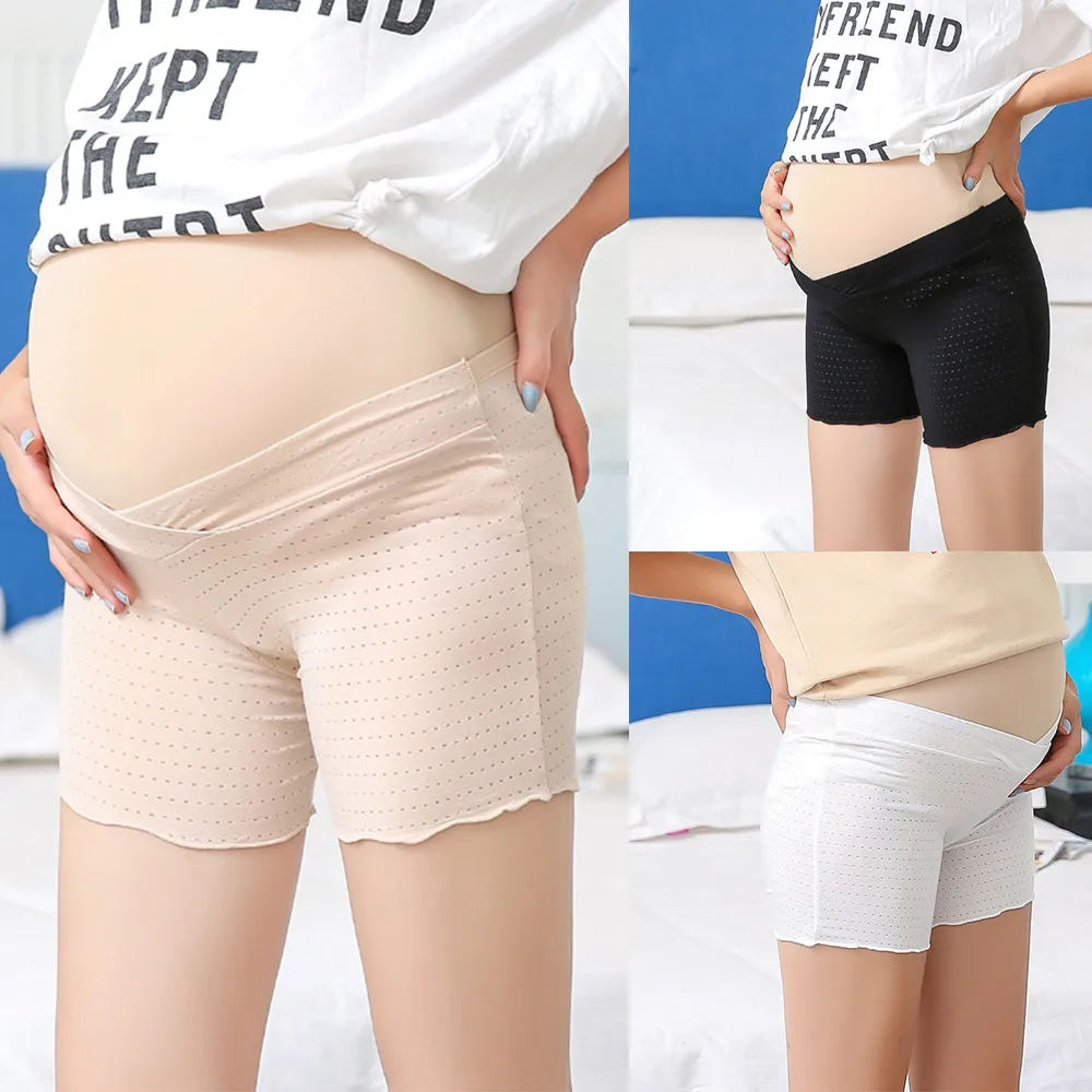 

Maternity Safety Pants Women Adjustable Safety Shorts Maternity Pants Leggings Pregnant Anti-light Pants