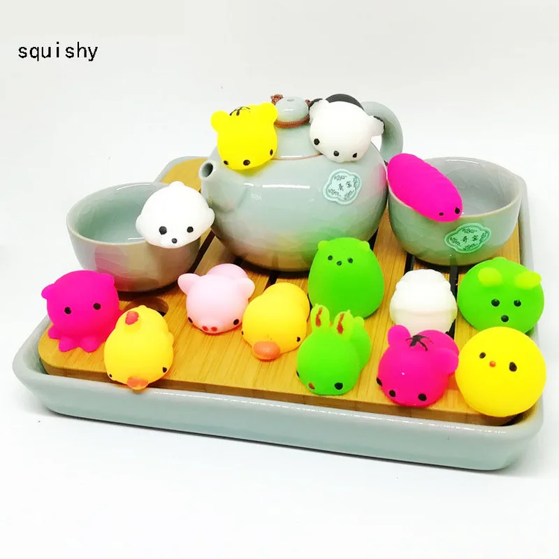 U miss Mini Mochi Squeeze Fun Gags мягкие игрушки животные Тигр Морская звезда медведь Лев