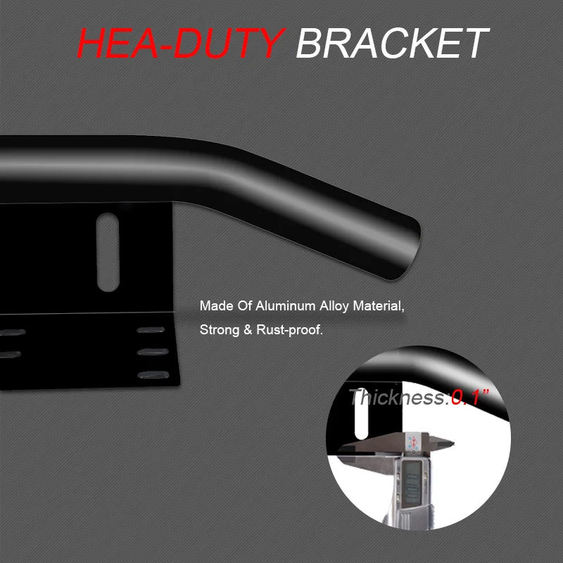 Offroad Front Holder License Number Plate Bracket Frame Offroad mount Mounting Light Bar Mount Bumper for car boat truck Jeeps