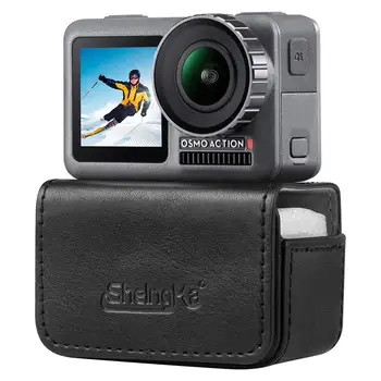 

Portable Storage Bag Leather Case Protective Bag Carrying Case For DJI Osmo Action for Gopro Hero 3 4 5 6 7 Sports Camera