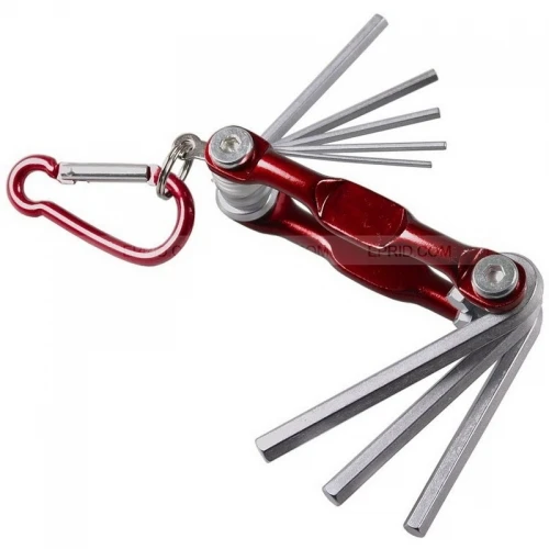 Free Shipping 8in1 Folding Handle Hex Key Allen Wrench Tool Set