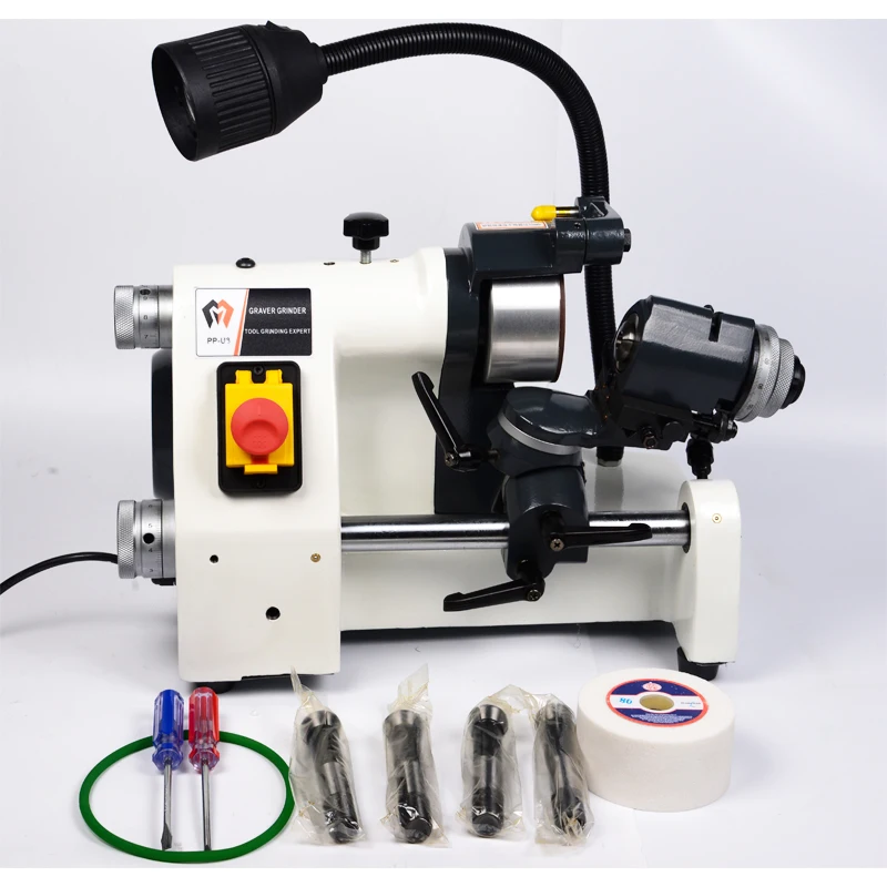 

CE 380V U2 R8 Collets Universal Cutter Grinder Drill Sharpener Sharpening Machine for End Mill Twist Drill Cutter Grinding Tool