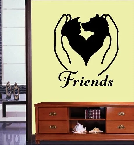 Pet-Grooming-Salon-Vinyl-Wall-Decal-Dog-and-Cat-in-Arms-Friends-Kids-Room-Pet-Shop