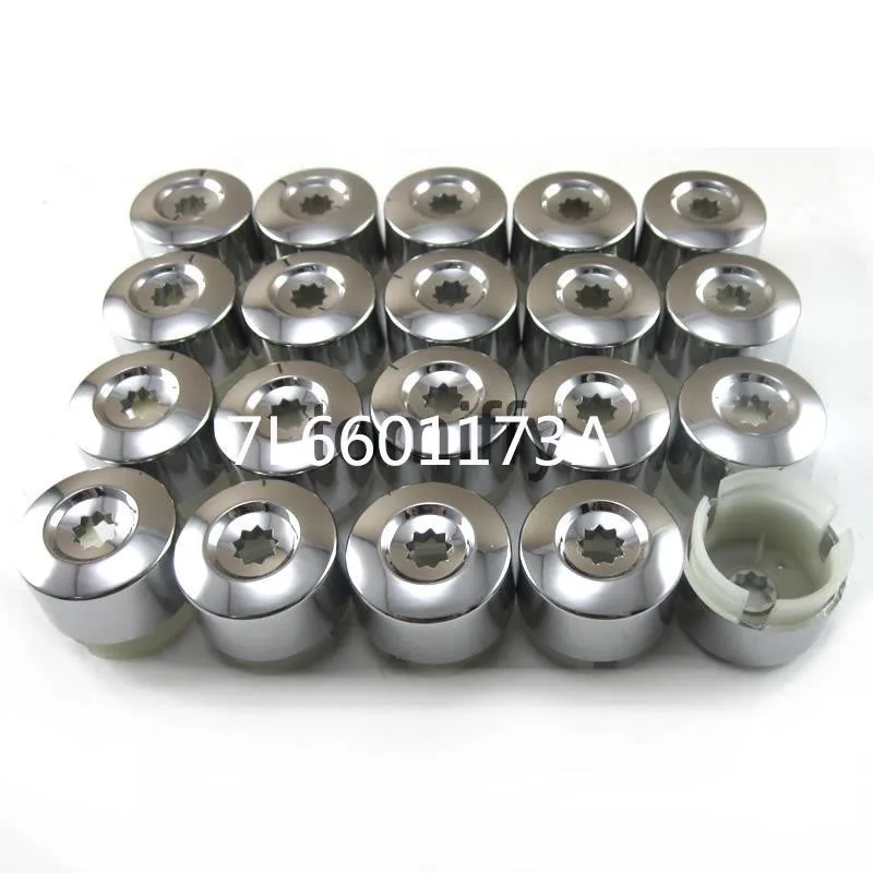 10 шт. хромированная крышка для колесных болтов 7L6601173A VW Touareg 2004 2005 2006 2007 2008 2009 2010 2011