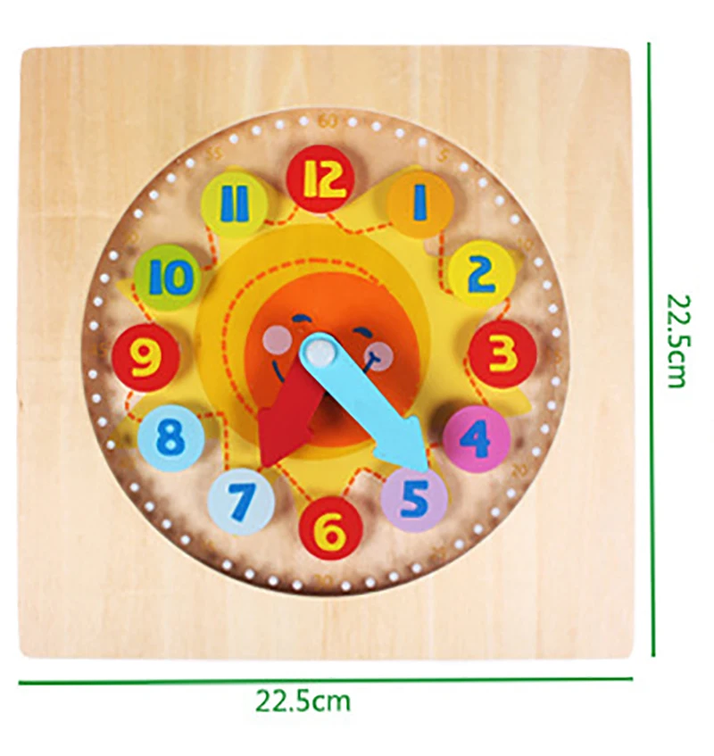 Новые цифровые деревянные часы для раннего образования ребенка время работы когнитивные интеллектуальные игрушки для детей Подарки