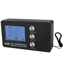 Цифровая стеклянная толщиномер LS201 однобоковая лазерная измерительная Изолированная двойная трехслойная стеклянная воздушная толщина IG