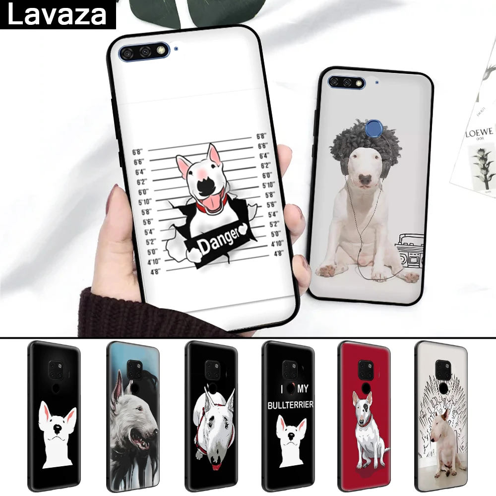 

Lavaza bullterrier bull terrier dog Silicone Case for Huawei Mate 10 Pro 20 Lite Nova 3 3i Y6 Y5 Y9 Y7 2017 Prime 2018