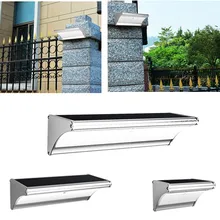 Алюминий 1100лум Наружное освещение Водонепроницаемый 24 48 60 светодиодный солнечный датчик движения садовая дорожка настенная лампочка, светодиодный прожектор Солнечный свет